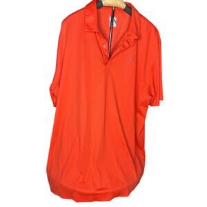 Callaway Orange polo shirt moisture wicking golf shirt size xxl